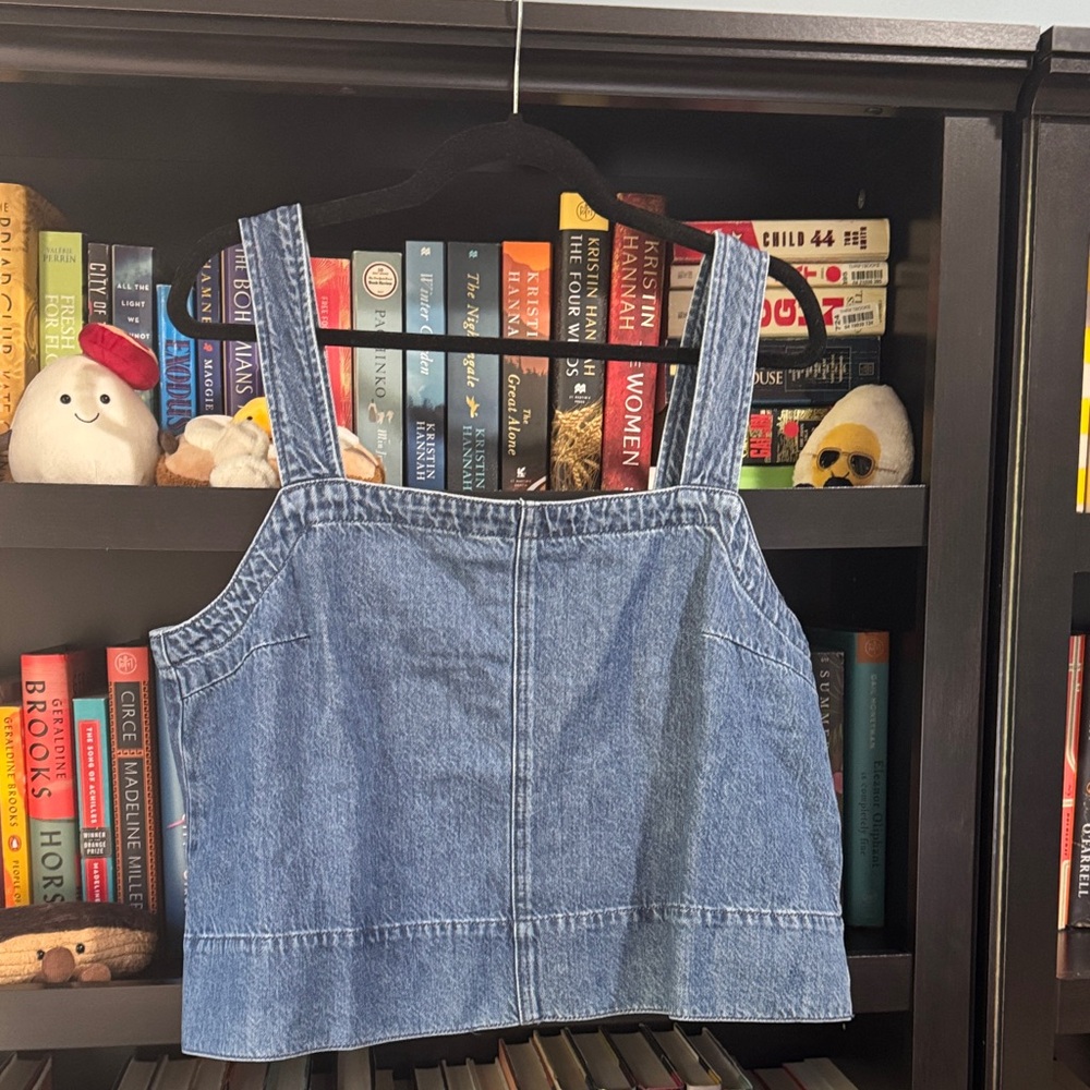 Madewell Squareneck Tank in McNair Wash: Airy Denim Edition